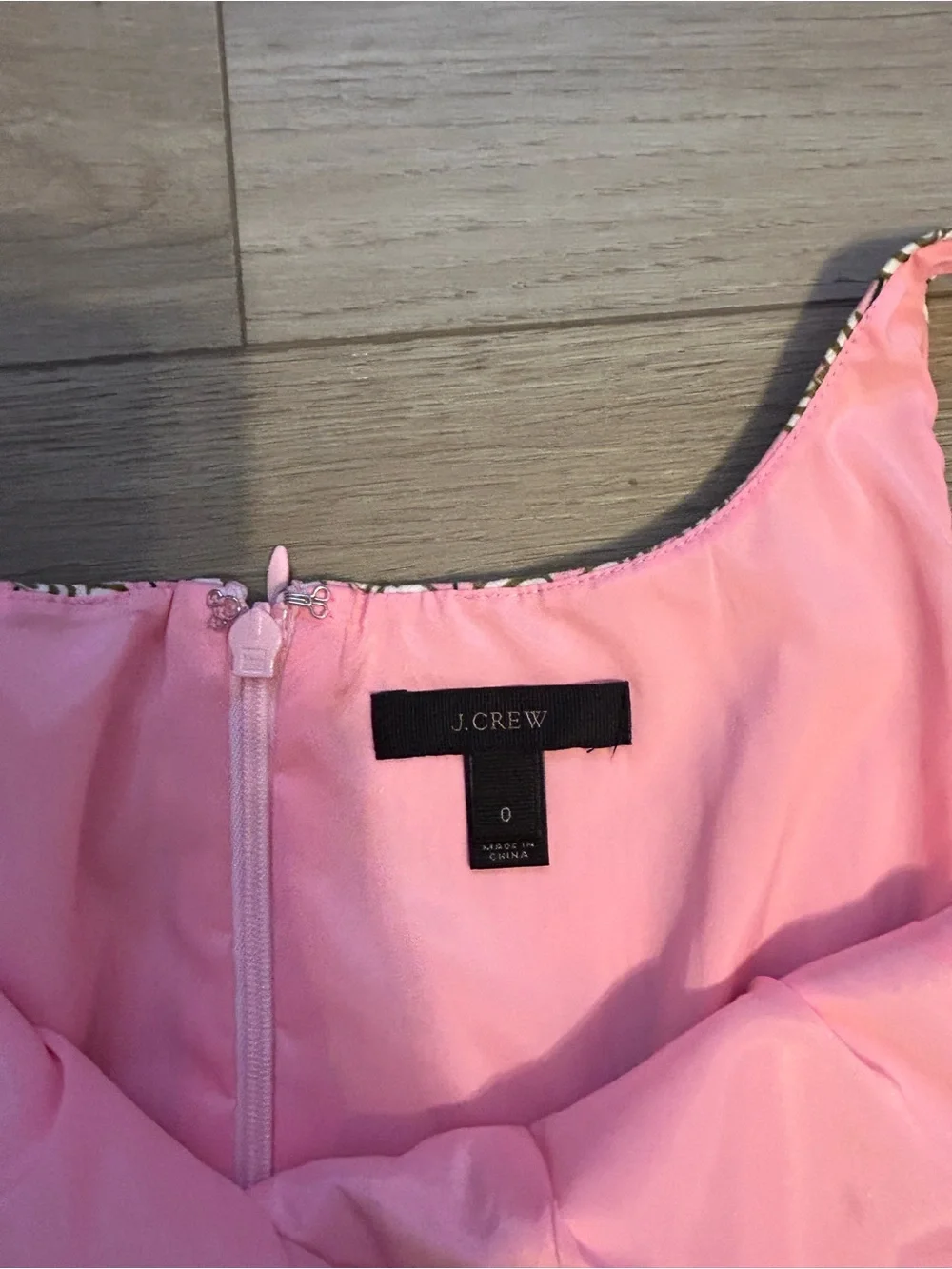 J. Crew Pink Patterned Sleeveless Mini Dress